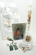 Boys First Communion Gift Set:Arm Band and 7 more items - Unique Catholic Gifts
