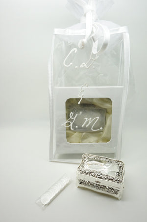 Personalized Gift Bag for Wedding Arras Box(heavy) and Wedding coins - Unique Catholic Gifts