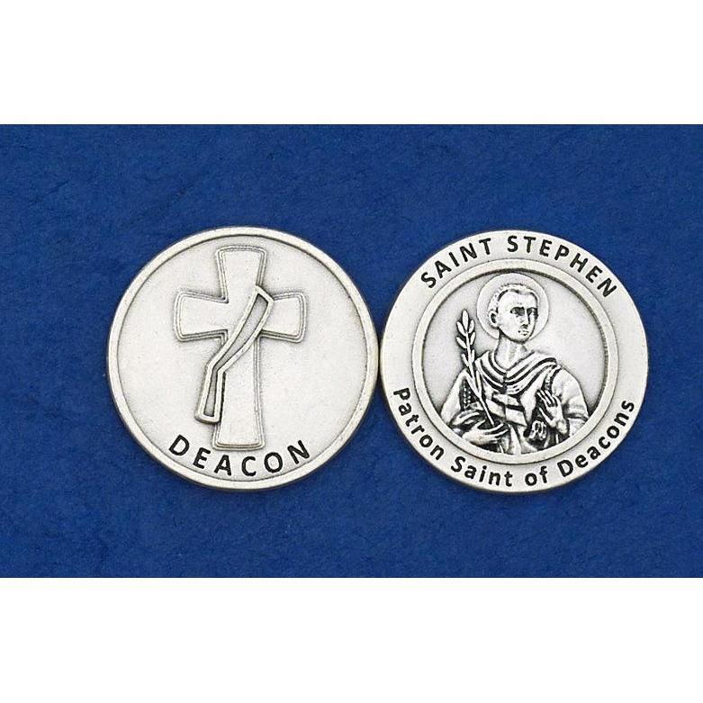 Catholic Tokens Deacon/St. Stephen Token Coin Made in Italy – JMJs Catholic Store, Inc