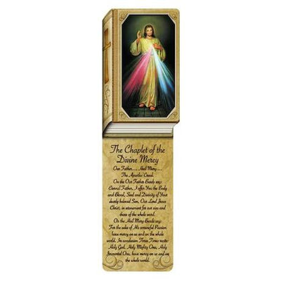 Divine Mercy Book Shaped Laminated Bookmark - Unique Catholic Gifts
