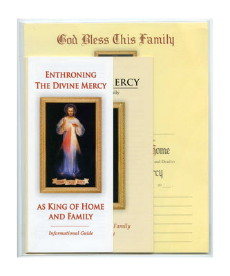 Divine Mercy Home Enthronement & Family Consecration Kit - Unique Catholic Gifts