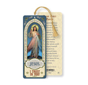 Divine Mercy Laminated Tasseled Bookmark - Unique Catholic Gifts