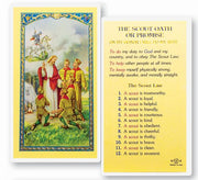 The Boy Scout Oath of Promise Laminated Holy Card - Unique Catholic Gifts