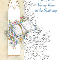Blessings To A Special Young Man In The Seminary Greeting Card - Unique Catholic Gifts