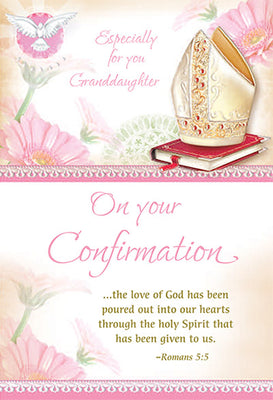 Especially for You Granddaughter on your Confirmation Greeting Card - Unique Catholic Gifts