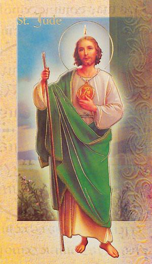 Biography Card of St. Jude - Unique Catholic Gifts