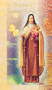 Biography Card of St. Therese of Lisieux - Unique Catholic Gifts