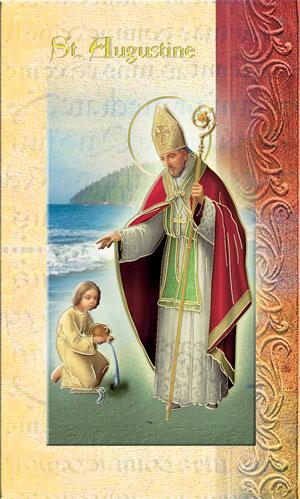 Biography Card of St. Augustine - Unique Catholic Gifts