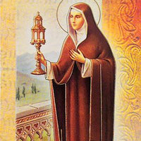 Biography Card of St. Clare - Unique Catholic Gifts