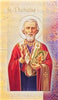 Biography Card of St. Nicholas - Unique Catholic Gifts