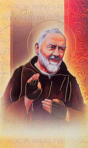 Biography Card of St. Padre Pio - Unique Catholic Gifts