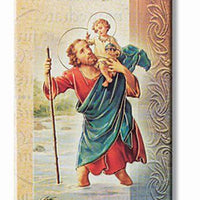 Biography Card of St. Christopher - Unique Catholic Gifts