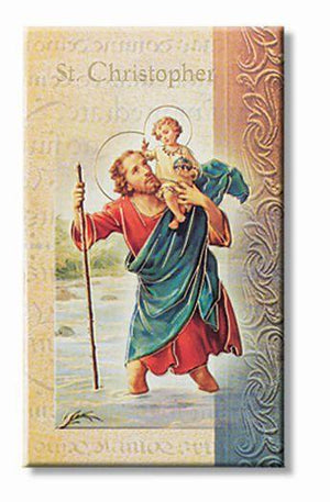 Biography Card of St. Christopher - Unique Catholic Gifts
