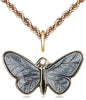 2-Tone 14kt Gold Filled Butterfly Pendant on a Gold Filled Chain - Unique Catholic Gifts