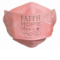 Faith Hope Love Face Mask - Unique Catholic Gifts