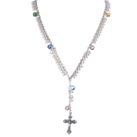 Faux Pearl Rosary Necklace - Unique Catholic Gifts