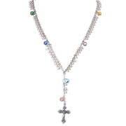 Faux Pearl Rosary Necklace - Unique Catholic Gifts