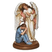 Female Healthcare Under Her Guardian Angel Statue 8 3/4" - Unique Catholic Gifts
