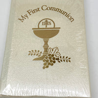 My First Communion Book (Pearlized White) - Unique Catholic Gifts