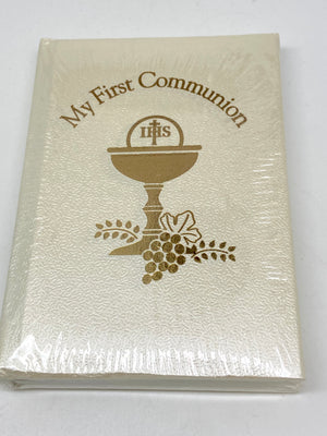 My First Communion Book (Pearlized White) - Unique Catholic Gifts