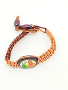 Our Lady of Guadalupe and St. Jude Brown Cord and Wood Bracelet - Unique Catholic Gifts