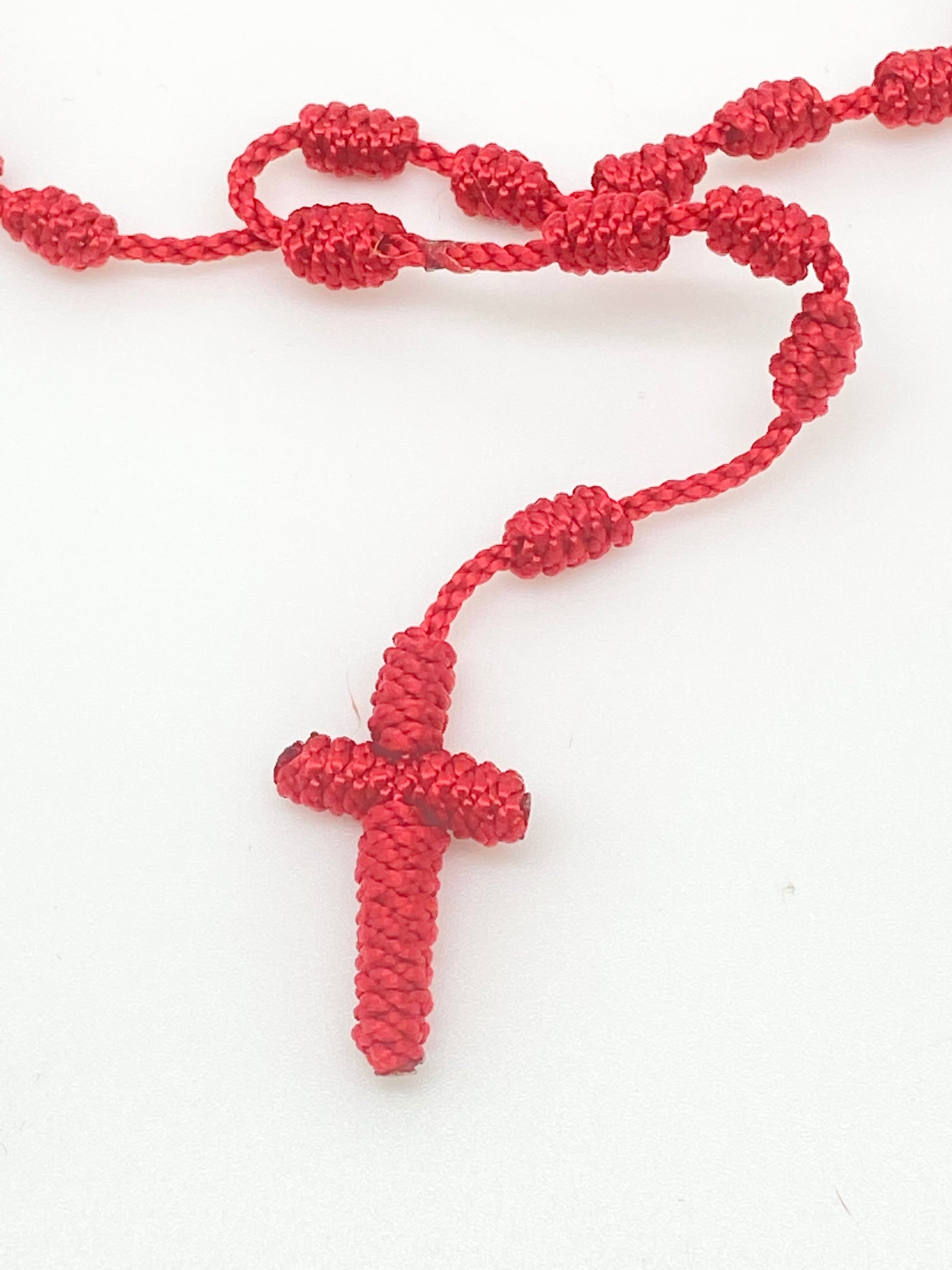 Red Corded Rosary - Unique Catholic Gifts