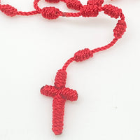 Red Corded Rosary - Unique Catholic Gifts