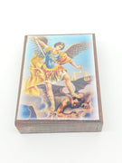 St. Michael the Archangel Wood Rosary Box with Wood Rosary - Unique Catholic Gifts