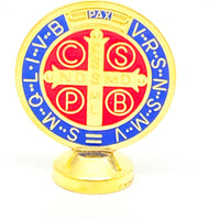 St. Benedict Magnetic Dashboard Medal 2" - Unique Catholic Gifts