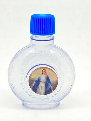 Plastic 2 ounce Our Lady of Grace Holy Water Bottle - Unique Catholic Gifts