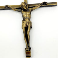 Bronze Wall Crucifix 8" - Unique Catholic Gifts