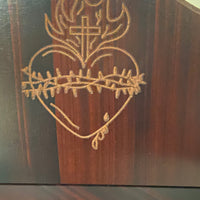 Sacred Heart Wood Bible Stand 9 x 8" - Unique Catholic Gifts