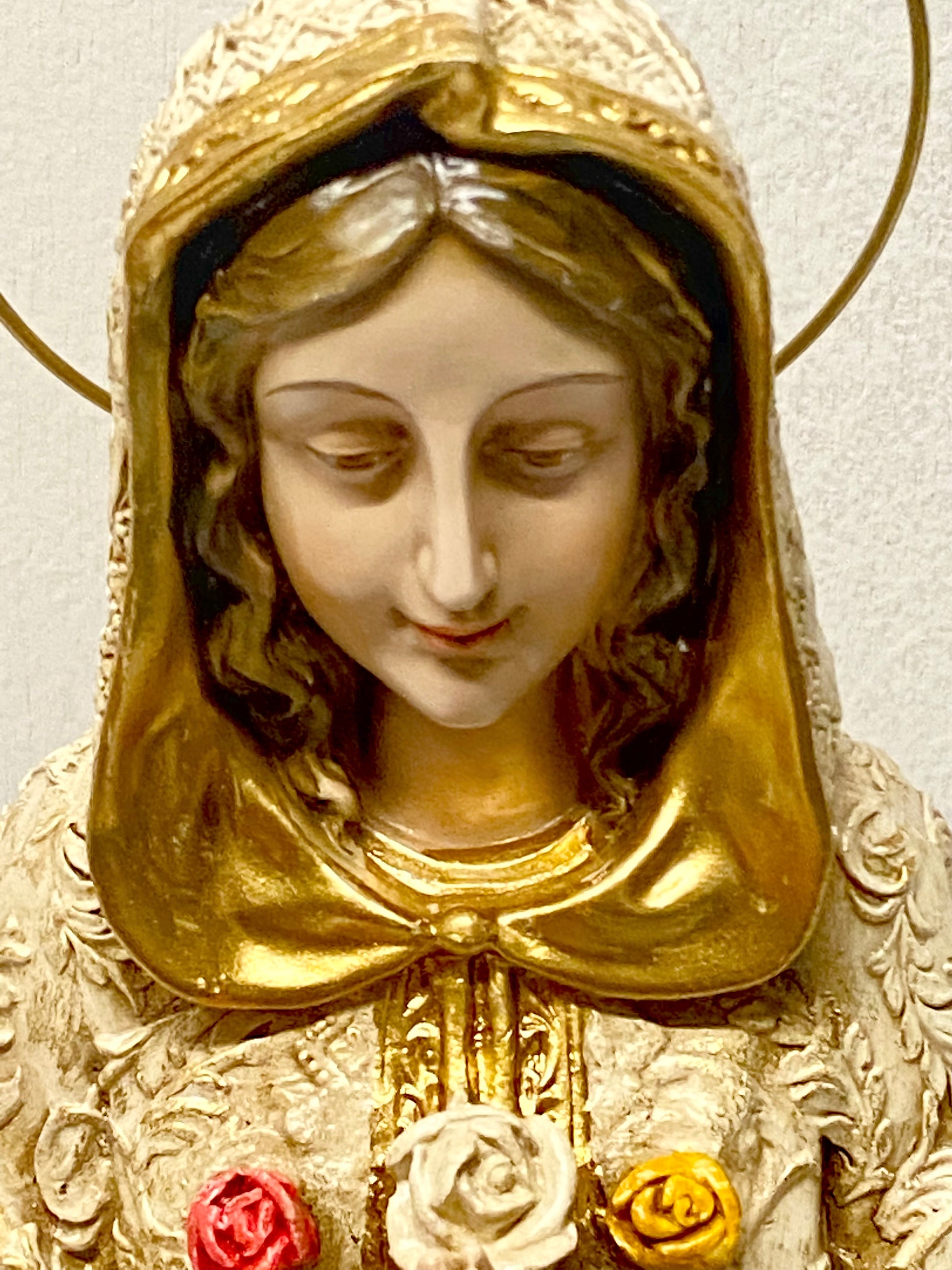 Rosa Mystica Hand Painted Statue 16" - Unique Catholic Gifts