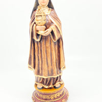 St. Clare of Assisi Statue 8" - Unique Catholic Gifts