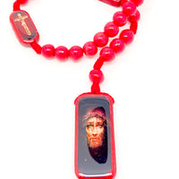 Blood of Christ Wood Rosary - Unique Catholic Gifts