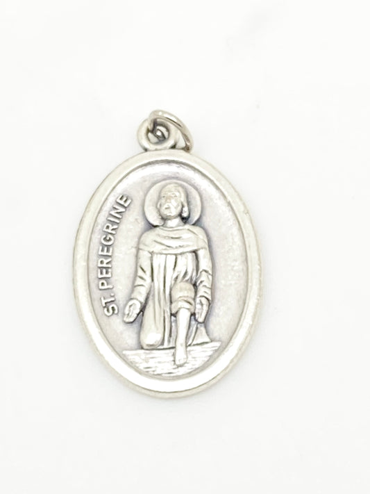 St Peregrine Oxi Medal with Relic - Unique Catholic Gifts