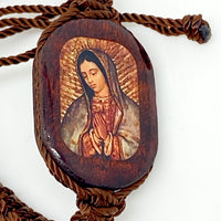 Our Lady of Guadalupe Brown Bracelet Large Image - Unique Catholic Gifts