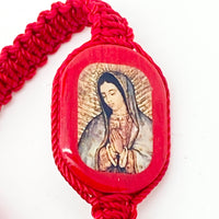Our Lady of Guadalupe Red Bracelet Large Image - Unique Catholic Gifts