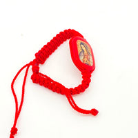 Our Lady of Guadalupe Red Bracelet Large Image - Unique Catholic Gifts