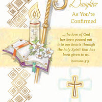 For a Special Daughter as You're Confirmed Greeting Card - Unique Catholic Gifts