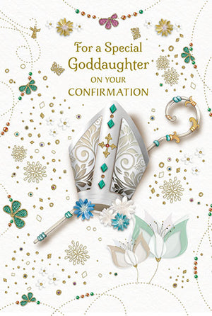 For a Special Goddaughter on your Confirmation Greeting Card - Unique Catholic Gifts