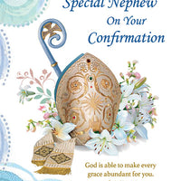 For a Special Nephew On Your Confirmation Greeting Card - Unique Catholic Gifts