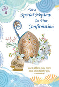 For a Special Nephew On Your Confirmation Greeting Card - Unique Catholic Gifts