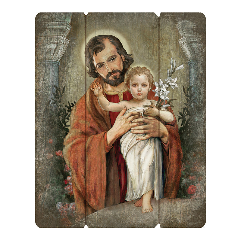 Wood Pallet Sign - Saint Joseph - Unique Catholic Gifts