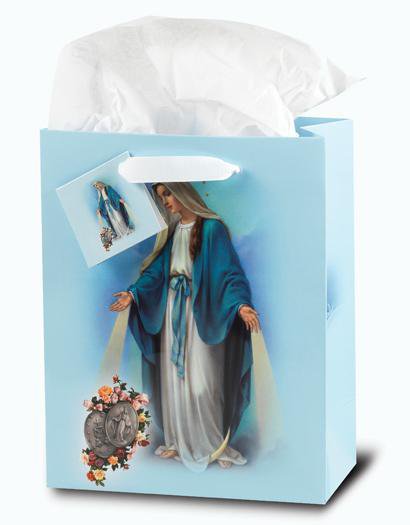 Our Lady of Grace Gift Bag with Tissue -Medium - Unique Catholic Gifts