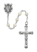 Genuine Mother of Pearl Rosary (5MM) - Unique Catholic Gifts
