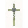 Glow in the Dark St. Benedict Wall Crucifix 8" - Unique Catholic Gifts