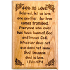 God is Love Olive Wood Magnet - Unique Catholic Gifts