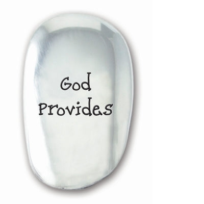 God Provides Thumb Stone - Unique Catholic Gifts
