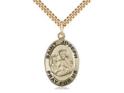 Gold Filled St Joseph Pendant (1 x 5/8") - Unique Catholic Gifts